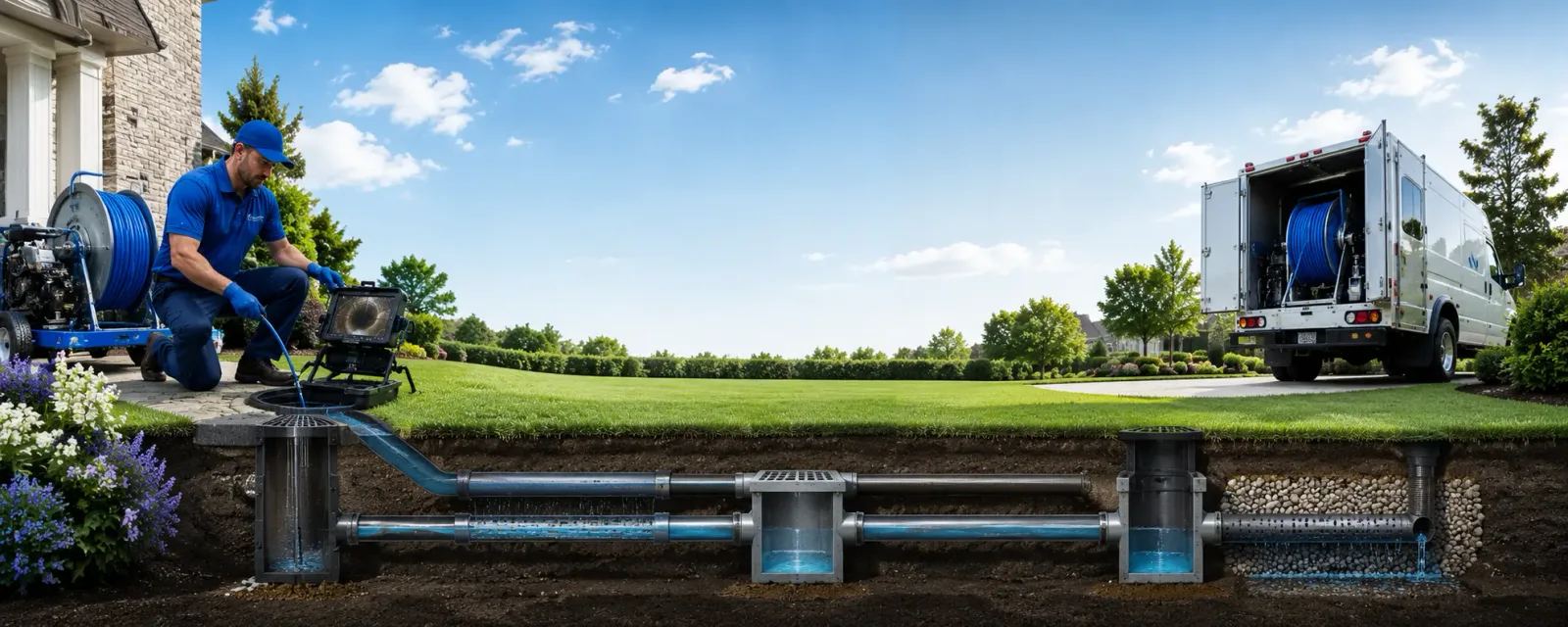 Outdoor drain cleaning information for Queensbury, NY
